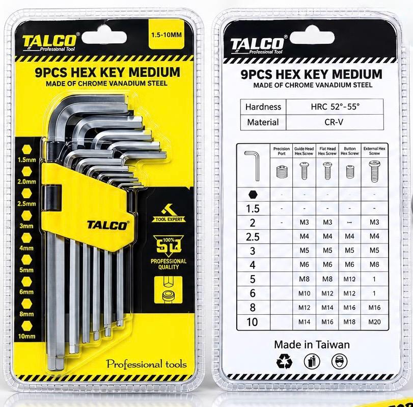 HEX KEY SET LARGE (CHROME)