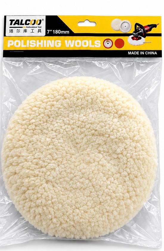 POLISHER WOOL BUFF 7" TALCO