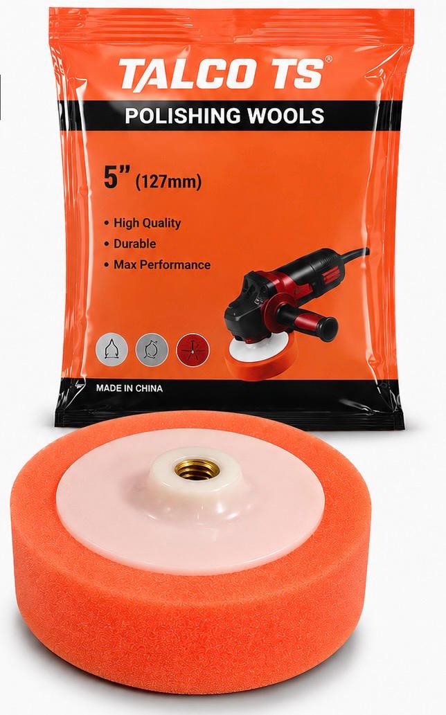 POLISHER FOAM ORANGE 5"SOFT TALCO